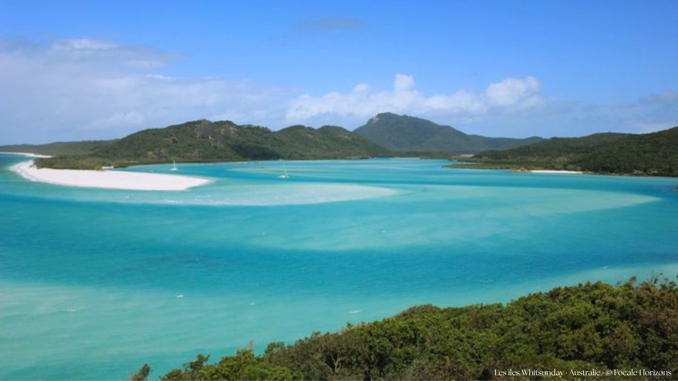 L'eau turquoise des îles Whitsunday en Australie Whitsunday islands Australie mer turquoise
